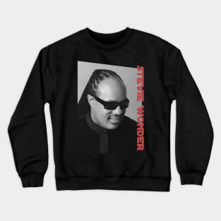 stevie wonder monochrome style Crewneck Sweatshirt